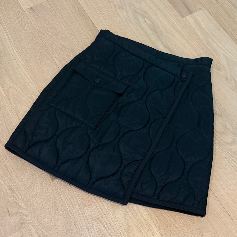& other stories Black Quilted Mini Skirt